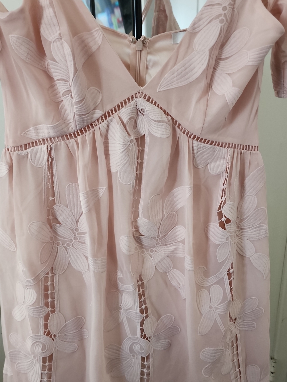 Lovers + Friends Blush Pink Floral Lace Mini Dress - Picture 4 of 10